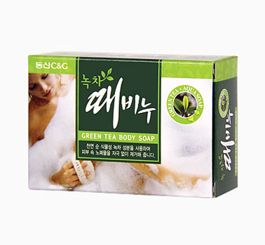 緑茶石鹸(あかすり石鹸)【休売】